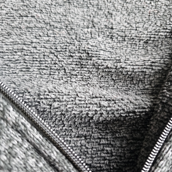 John Bartlett Polyester Fleece Heather Black Full Zip Vest Size Large - Picture 7 of 12